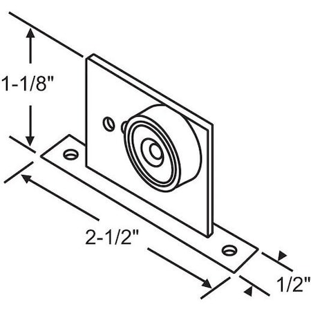 Strybuc Shower Door Roller Assembly 21-57NS